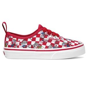 Super cute sharks doing sports vans.